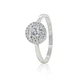 Anillo de Plata Esterlina 925 Doble Riel Circon - Miniatura 1