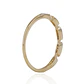 Anillo de Oro 18kt Circón Bicolor Espaciado - Miniatura 2