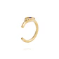 Piercing de Plata Esterlina 925 Earcuff ojo turco Bañado en Oro 14kt - Miniatura 3