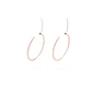 Aros Oro Miel 18kt Argolla 30mm - Miniatura 3