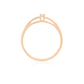 Anillo de compromiso Oro Rosado 18kt Modelo Mónaco Diamante Solitario de 6ptos - Miniatura 2