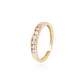 Anillo Compromiso de Oro 18Kt Circon en Riel - Miniatura 1