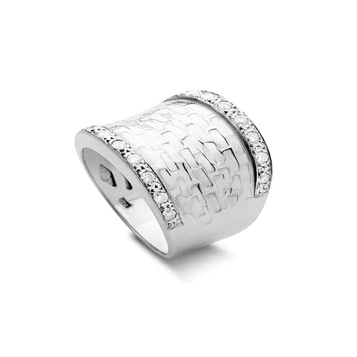 Anillo Platino 950 Modelo Vetuz 16 Diamantes 2pts 2