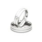 Par Argollas Matrimonio de Platino Mia 4,0mm con Diamante 3Pts - Miniatura 1