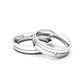 Par Argollas Matrimonio de Platino Mia 4,0mm con Diamante 3Pts - Miniatura 2