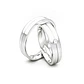 Par Argollas Matrimonio de Platino Mia 4,0mm con Diamante 3Pts - Miniatura 3