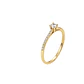 Anillo Oro Amarillo 18kt Circonitas- Central 3MM - Miniatura 1