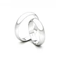 Par Argollas Matrimonio de Oro 18kt Modelo Ingles VENECIA de 3,5mm Oro Blanco - Miniatura 2