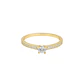 Anillo Oro Amarillo 18kt Circonitas- Central 3MM - Miniatura 3