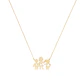 Collar de Oro Amarillo 18kt Colgante Familia Niño-Niña - Miniatura 2