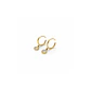Aros Oro Amarillo 18kt Argollas Circonita Colgante 11MM - Miniatura 3