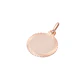 Colgante Oro Miel 18kt Disco Labrado 16mm - Miniatura 1