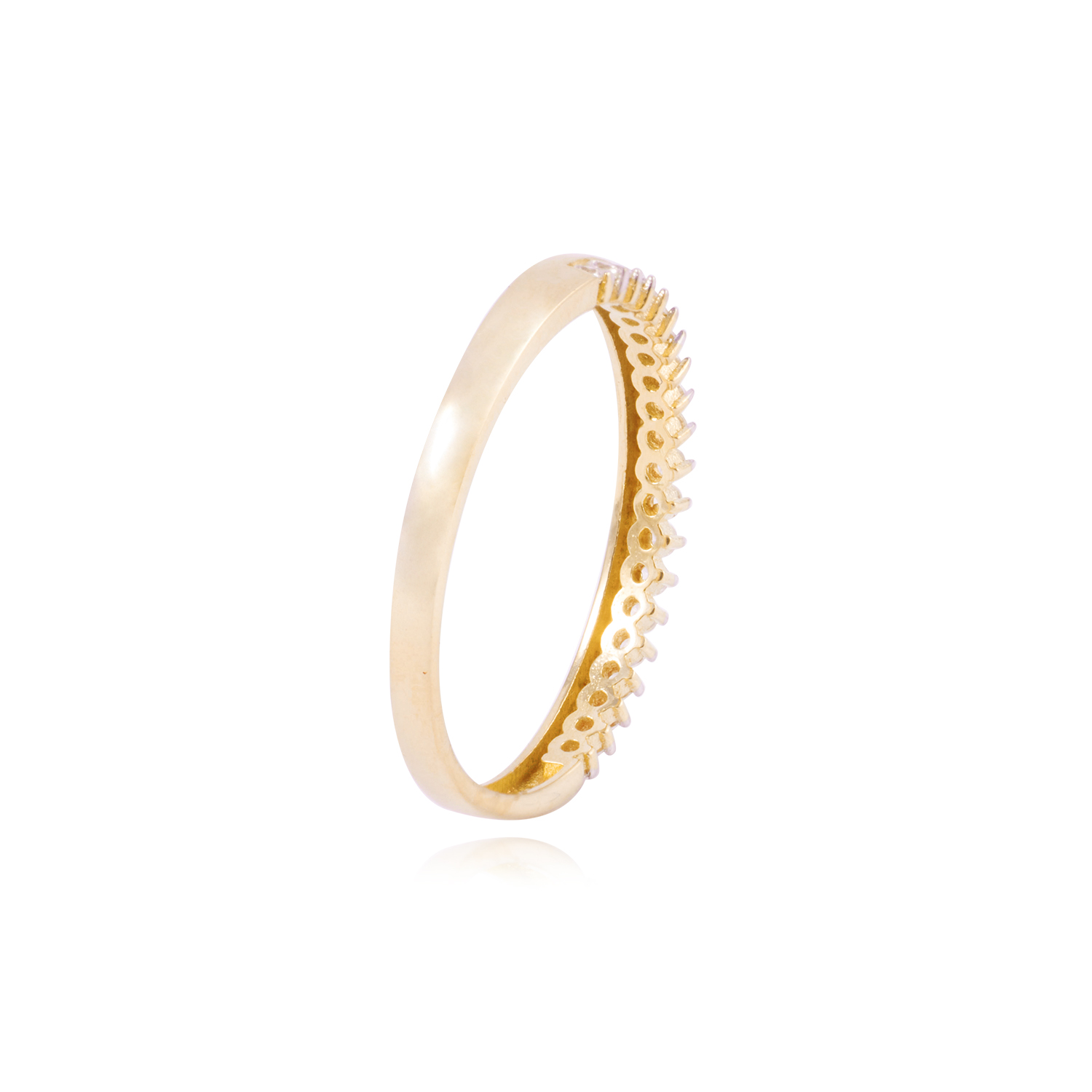 Anillo Compromiso de Oro 18Kt Tiara Circón 3