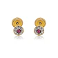Aros de Oro 18kt Círculo de Amatista - Miniatura 2