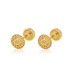 Aros de Oro 18kt Círculo de Amatista - Miniatura 3