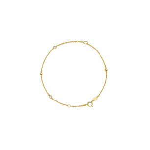 Pulsera Oro Amarillo 18kt Circonita-Bolitas
