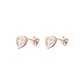 Aros Oro Miel 18kt Corazón Circonita - Miniatura 1
