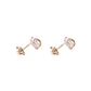 Aros Oro Miel 18kt Corazón Circonita - Miniatura 3