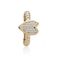 Anillo de Oro 18kt Corazón Circón Bolitas - Miniatura 2
