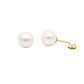 Aros de Oro 18kt Perla Cultivada de 7.0mm a 7.5mm - Miniatura 3