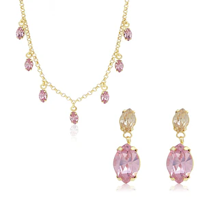 Conjunto Elegancia Rosada