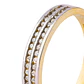 Anillo Compromiso de Oro 18Kt Doble Riel Cintillo Circonita - Miniatura 2