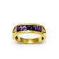 Anillo Oro Amarillo 18kt Amatista Baguette - Miniatura 1
