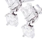 Aros de Plata Esterlina Dúo de Luz Colgante con Circonita - Miniatura 2