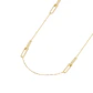 Collar de Plata Esterlina 925 Cuatro Enlazados Revestido en Oro 18kt - Miniatura 1