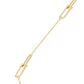Collar de Plata Esterlina 925 Cuatro Enlazados Revestido en Oro 18kt - Miniatura 2