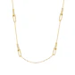 Collar de Plata Esterlina 925 Cuatro Enlazados Revestido en Oro 18kt - Miniatura 3