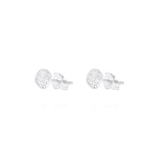 Aros Oro Blanco 18kt Cuadrados Diamantes 5x1 Pts