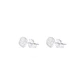 Aros Oro Blanco 18kt Cuadrados Diamantes 5x1 Pts - Miniatura 1