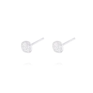 Aros Oro Blanco 18kt Cuadrados Diamantes 5x1 Pts
