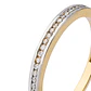 Anillo Compromiso de Oro 18Kt Medio Cintillo Riel AUB - Miniatura 3
