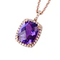 Collar de Oro 18kt con Diamantes Amatista - Miniatura 2