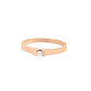 Anillo Compromiso Oro Rosado 18kt  Nantes 1x3ptos Diamante - Miniatura 3