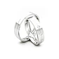 Par Argollas Matrimonio de Oro Blanco 18kt con Diamante 3x2Pts Corte Brillante 4,0mm Modelo Gio - Miniatura 3