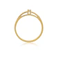 Anillo de compromiso Oro Amarillo 18kt Modelo Mónaco Diamante Solitario de 10ptos - Miniatura 2