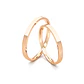 Par Argollas Matrimonio de Oro Miel 18kt Tubo Siena de 2,0mm - Miniatura 2