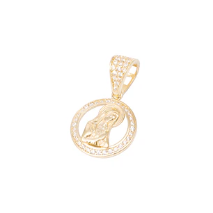 Colgante de Oro de 18kt Circonita virgen