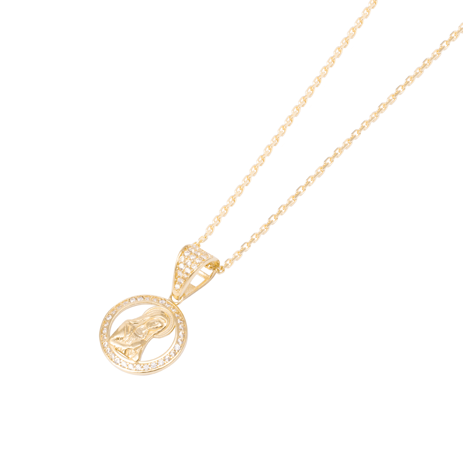 Colgante de Oro de 18kt Circonita virgen 2