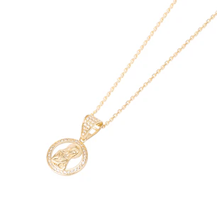 Colgante de Oro de 18kt Circonita virgen