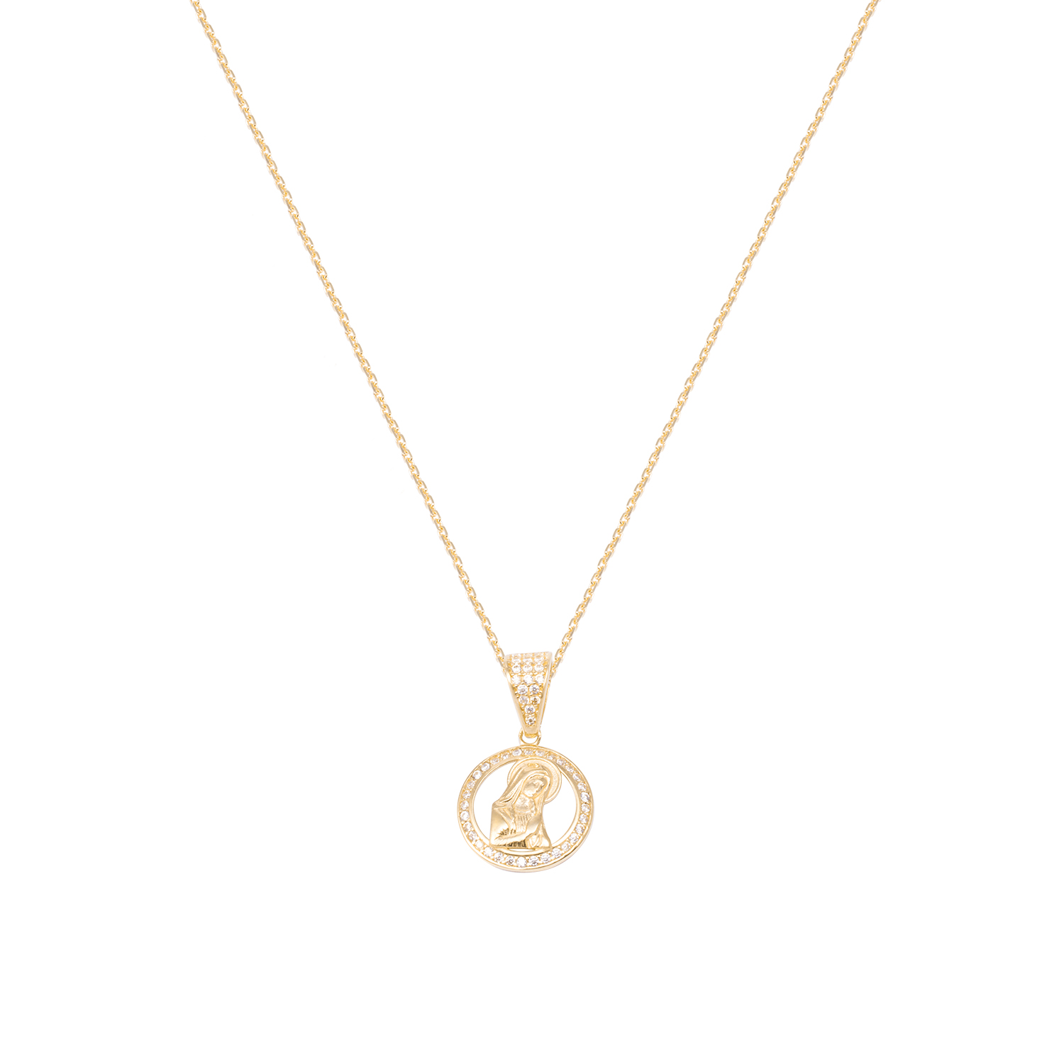 Colgante de Oro de 18kt Circonita virgen 3