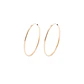 Aros Revestida en Oro 18kt Argollas Grandes Lisas - Miniatura 1