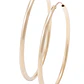 Aros Revestida en Oro 18kt Argollas Grandes Lisas - Miniatura 2
