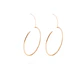 Aros Revestida en Oro 18kt Argollas Grandes Lisas - Miniatura 3