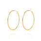 Aros de Oro 18kt Argollas Lisa tipo Tubulares - Miniatura 1