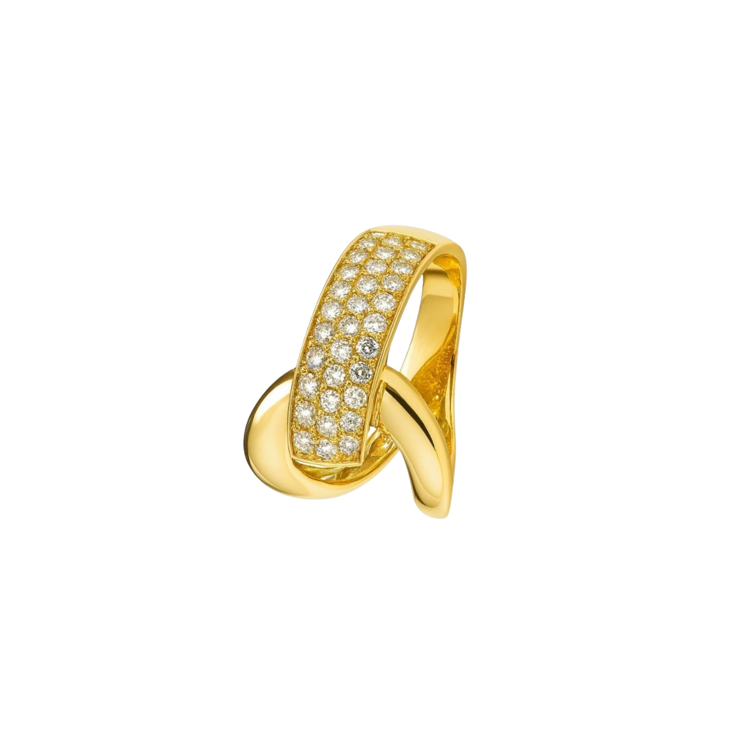 Anillo de Oro 18kt con Diamantes de 45 Puntos Totales Corte Brillante SI/H - By Danielle Costantini 1