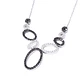 Collar Oro Blanco 18kt Óvalos Diamantes 52 Pts - Miniatura 2